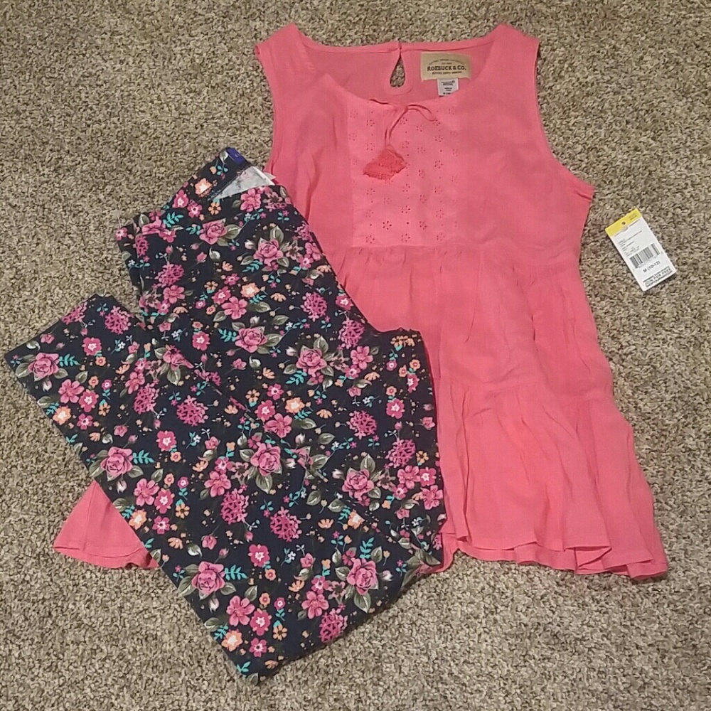 NWT Girls top and leggings